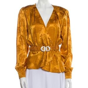 Ronny Kobo silk top- M NWT